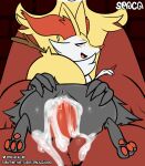  absurd_res balls bodily_fluids braixen canid canine claws cum cum_in_pussy cum_inside delphox digital_media_(artwork) duo erection female female_focus female_penetrated feral fur genital_fluids genitals hi_res humanoid_genitalia humanoid_penis inner_ear_fluff larger_male looking_pleasured male male/female male_penetrating mammal nails nintendo nude open_mouth paws penetration penis pok&eacute;mon pok&eacute;mon_(species) pussy simple_background size_difference smaller_female spaca stick tongue tuft vaginal vaginal_penetration video_games yellow_body yellow_fur 