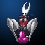 anal anal_penetration anthro clothing costume dildo female genitals hi_res hollow_knight hornet_(hollow_knight) legwear penetration pussy rashchaos sex_toy solo stockings tagme team_cherry video_games 