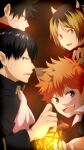  animal_ears haikyuu!! halloween hinata_shouyou horns kageyama_tobio kozume_kenma kuroo_tetsurou male niina_1oo9 pointy_ears 