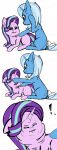  boop comic digital_media_(artwork) duo equid equine female female/female feral friendship_is_magic hair hasbro hi_res horn horse mammal mranthony2 multicolored_hair my_little_pony open_mouth pony simple_background sketch smile starlight_glimmer_(mlp) trixie_(mlp) two_tone_hair unicorn white_background 