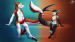  absurd_res anthro balls brother brothers duo ear_piercing entwined_tails erection facial_piercing fish fur furred_shark genitals hi_res incest_(lore) knot lip_piercing male male/male manokit marine navel navel_piercing nude odin_(wulframite) paws penis pheonixbat piercing ribbed_penis sergal shark sibling simple_background smile smirk tail_coil wulframite 
