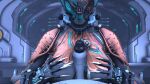  breasts duo excalibur_(warframe) female first_person_view genitals hi_res male male/female penis sex titfuck unknown_artist valkyr_(warframe) video_games warframe 