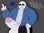  &lt;3 animated_skeleton anonymous_artist belly big_penis bodily_fluids bone clothing genital_fluids genitals glowing hi_res humanoid jacket male not_furry penis precum sans_(undertale) skeleton solo thick_thighs topwear undead undertale video_games white_body 