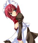  artist_request hisui long_sleeves maid red_hair short_hair solo tsukihime 