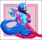  abstract_background aluxander01 anthro big_breasts big_ears black_eyes blue_body blue_hair breasts cetacean cnidarian delphinoid dragon female hair horn hybrid jellyfish latex_skin long_arms long_ears looking_at_viewer mammal marine medusozoan monodontid multicolored_body narwhal nude oceanic_dolphin open_mouth orca purple_body red_body rib_cage rubber sitting small_wings smile solo sparkles text toothed_whale translucent translucent_body url wings 