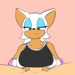  anthro bra breasts chiropteran clothing collarbone duo female half-closed_eyes hi_res human male male/female mammal narrowed_eyes rouge_the_bat sex smile sonic_the_hedgehog_(series) sports_bra titfuck titfuck_under_clothes underwear unknown_artist 