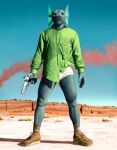  3d_(artwork) anthro breaking_bad briefs clothing desert digital_media_(artwork) gun hi_res holding_gun holding_object holding_weapon looking_at_viewer male parody ranged_weapon scalie shirt solo tall_lizzard_(artist) tighty_whities topwear underwear walter_white weapon white_clothing white_underwear 