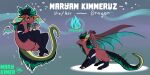  2:1 anthro dragon english_text female feral flat_colors hi_res marykimer model_sheet scalie text 