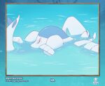  absurd_res anus eyes_closed female feral floating genitals hand_behind_head hi_res imgonnaloveyou legendary_pok&eacute;mon lugia lying nintendo on_back partially_submerged pok&eacute;mon pok&eacute;mon_(species) pussy solo swimming video_games water 