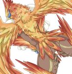  2020 ambiguous_gender anthro avian bag bedroom_eyes bird blade_(xenoblade) butt curvy_figure feathered_wings feathers genitals hands_on_thighs intersex looking_at_viewer looking_back markings monolithsoft narrowed_eyes nintendo nude orange_body orange_feathers rear_view roc_(xenoblade) sa_ba_can seductive simple_background solo tail_feathers thick_thighs video_games white_background wide_hips wings xenoblade_chronicles xenoblade_chronicles_2 