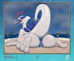  &lt;3 2021 3_toes 5_fingers absurd_res anus aroused avian beach big_butt blue_markings blush blush_lines bodily_fluids breath butt cloud dated digital_media_(artwork) dripping feet female feral fingers genital_fluids genitals hi_res legendary_pok&eacute;mon lighthouse looking_at_viewer looking_back lugia lying markings nintendo on_front open_mouth outside phosaggro pixel_(artwork) pok&eacute;mon pok&eacute;mon_(species) presenting presenting_anus presenting_hindquarters presenting_pussy pussy pussy_juice pussy_juice_drip pussy_juice_on_ground pussy_juice_string raised_tail red_eyes sand sea seaside signature slightly_chubby soles solo sploot thick_tail toes tongue tongue_out video_games water white_body white_skin 