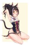  animal_ears fang_qiao karyl_(princess_connect) nekomimi pantsu panty_pull princess_connect princess_connect!_re:dive see_through tail wet 