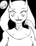  anthro blackpatapon bovid caprine female goat hi_res looking_at_viewer mammal simple_background solo toriel undertale video_games 