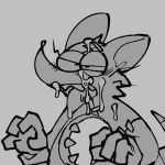  ahegao anthro blush bodily_fluids clothing cum cum_on_face genital_fluids gloves handwear hole_(anatomy) looking_pleasured mad_rat_(character) mad_rat_dead male mammal murid murine rat rodent sketch squishy_(artist) tongue tongue_out 