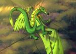  angry anthro captured dragon female feral hi_res leafwing_(wof) shido-tara solo spread_legs spread_wings spreading sundew_(wof) wings wings_of_fire 