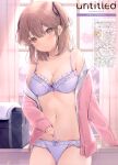  6u bra open_shirt pantsu tagme 