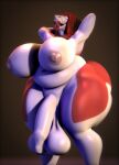  anthro balls big_balls big_breasts breasts genitals gynomorph hi_res hyper intersex mok850 rose_(disambiguation) sergal solo 