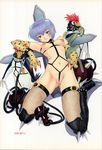  asanagi_aoi ayanami_rei bdsm between_labia bird blue_hair bondage bound breasts cross crotch_rope cuffs elbow_gloves fishnet_legwear fishnets gloves medium_breasts neon_genesis_evangelion nude penguin penpen pussy snake solo thighhighs 