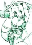  bdsm bondage bound breasts crotch_rope forehead_protector green haruno_sakura konohagakure_symbol large_breasts monochrome naruto_(series) naruto_shippuuden nekomata_naomi ninja nipples rope shibari sketch solo 