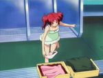  animated animated_gif gundam gundam_seed gundam_seed_destiny lowres meyrin_hawke panties solo underwear white_panties 