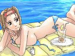  artist_request bikini day lowres maria-sama_ga_miteru oekaki side-tie_bikini solo swimsuit torii_eriko 