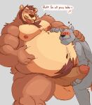  &lt;3 2021 anthro anthro_on_anthro balls beard belly big_belly blush body_hair canid canine dialogue duo english_text erection eyes_closed facial_hair foreskin genitals grey_background hair hand_on_stomach handjob happy_trail hi_res hug humanoid_genitalia humanoid_penis male male/male mammal musclegut muscular muscular_anthro muscular_male navel nipples nude open_mouth open_smile overweight overweight_anthro overweight_male pecs penile penis pubes sex simple_background sitting smile text tongue tongue_out uncut ursid vitashi ych_(character) 