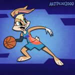  absurd_res action_pose anthro artdexo2000 basketball basketball_jersey basketball_uniform clothing female hi_res lagomorph leporid lola_bunny looney_tunes mammal pose rabbit solo space_jam space_jam:_a_new_legacy sport sportswear uniform warner_brothers 