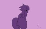 anthro arch ass_up balls big_butt bovid butt caprine cute_expression fan_character genitals girly goat humanoid male mammal not_a_fan_character penis solo thick_thighs vamrack wide_hips 