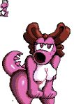  8bit accessory alpha_channel anthro areola bedroom_eyes birdo breasts dakota64 digital_media_(artwork) dithering female hair_accessory hair_bow hair_ribbon leaning leaning_forward loin looking_at_viewer mario_bros narrowed_eyes nintendo nintendo_entertainment_system nipples non-mammal_breasts non-mammal_nipples nude pink_body pink_eyes pink_scales pink_spines pixel pixel_(artwork) pixelated restricted_palette ribbons scales seductive simple_background solo spines tail_spines thick_tail thick_thighs transparent_background video_games white_body white_scales wide_hips 