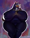  absurd_res anthro big_breasts breasts canid canine canis clothed clothing dobermann domestic_dog female hi_res huge_breasts isolatedartest laverne_(sssonic2) mammal mature_female nipple_outline nun overweight overweight_anthro overweight_female pinscher slightly_chubby solo thick_thighs 