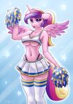  absurd_res anthro anthrofied big_breasts bottomwear breasts cheerleader cleavage clothed clothing dandy_(artist) equid female friendship_is_magic hasbro hi_res mammal my_little_pony princess_cadance_(mlp) skirt solo 