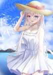  cleavage dress mao_sirahama naruse_shiroha no_bra summer_pockets summer_pockets_reflection_blue 