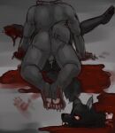  anthro blood blood_pool bloodshot_eyes bloody_hands bodily_fluids canid canine cum cum_in_pussy cum_inside death decapitation droopy_eyes duo exposed_bone feet female forced freshly_uprooted fur genital_fluids genitals gore grey_body grey_fur hand_print hi_res hindpaw humanoid_hands killing male male/female mammal missing_leg murdered necrophilia pawpads paws penetration penis pussy pussy_juice rape sketch vaginal vaginal_penetration wounded 