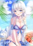  cleavage mao_sirahama naruse_shiroha summer_pockets summer_pockets_reflection_blue swimsuits 