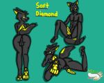 2021 absurd_res anthro anus backsack balls butt canid canine canis genitals hi_res knot looking_at_viewer looking_back lying male mammal mitsuthesune model_sheet on_front on_one_leg paws penis signature sitting softdiamond solo standing text wolf 