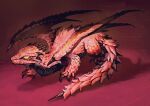  ambiguous_gender claws dragon fangs feral hi_res membrane_(anatomy) membranous_wings navigavi pupils red_body red_scales reptile scales scalie slit_pupils solo wing_claws wings yellow_eyes 