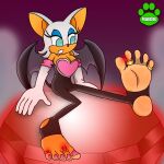  absurd_res anthro chiropteran digit_ring feet female hi_res hypnosis jewelry mammal mind_control podfrog ring rouge_the_bat soles solo sonic_the_hedgehog_(series) toe_ring toes 