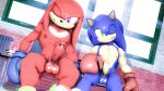  3d_(artwork) balls boxing_gloves clothing digital_media_(artwork) duo erection genitals handwear hi_res knuckles_the_echidna loafsfm looking_at_viewer male male/male muscular muscular_male nipples one_eye_closed pecs penis sonic_the_hedgehog sonic_the_hedgehog_(series) source_filmmaker wink winking_at_viewer 