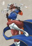  absurd_res action_pose ailurid anthro big_breasts boots breasts capcom chun-li clothed clothing female footwear hi_res mammal muscular muscular_anthro muscular_female nipple_outline pose red_panda smile solo street_fighter thick_thighs tight_clothing verakultura video_games 