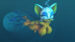  3d_(artwork) anthro barefoot big_breasts breasts bubble chase chiropteran danil4h digital_media_(artwork) feet female freediving hi_res mammal muscular pipe rouge_the_bat solo sonic_the_hedgehog_(series) source_filmmaker tentacles tunnel underwater water 