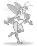  antennae_(anatomy) anthro arthropod beetle elateroid female firefly hair hi_res insect long_hair nicnak044 pinup pinup_pose pose sketch solo wings 