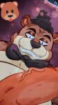  anthro fazbear five_nights_at_freddy&#039;s freddy_(fnaf) genitals hi_res male male/male mammal paokesans penis penis_focus solo unfinished ursid video_games 