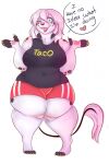  anthro clothing dialogue female hi_res penni-chan69 solo thick_thighs 