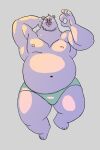  2016 anthro belly bulge clothing humanoid_hands male mammal moobs navel nipples osos overweight overweight_male simple_background underwear ursid 