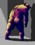  2007 anthro biped butt humanoid_hands male mammal osos overweight overweight_male solo ursid 