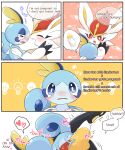 &lt;3 2021 5:6 absurd_res anthro baby_bottle blue_eyes blush bodily_fluids cinderace comic crying dialogue duo english_text eyes_closed female female_on_bottom fur hi_res lagomorph larger_female male male/female male_on_top mammal nintendo on_bottom on_top open_mouth pok&eacute;mon pok&eacute;mon_(species) prrrrrrmine semi-anthro sex simple_background size_difference smaller_male sobble tears text thought_bubble video_games white_background white_body white_fur 