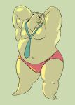  2016 anthro biped clothing male mammal navel necktie osos overweight overweight_male simple_background underwear ursid 