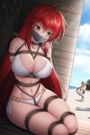  bikini bondage bra highschool_dxd himejima_akeno hyoudou_issei pantsu plusout rias_gremory swimsuits 