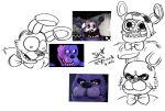  3d_(artwork) angry animatronic anthro big_eyes black_nose bonnie_(fnaf) bow_tie checkered_wall close-up cloud digital_media_(artwork) dilated_pupils five_nights_at_freddy&#039;s fur garry&#039;s_mod half-closed_eyes humor inside kinoselynn lagomorph leporid long_ears looking_down looking_up machine male mammal multicolored_body narrowed_eyes open_mouth pink_eyes portrait purple_body rabbit red_eyes redraw restaurant robot simple_background sketch solo source_filmmaker teeth two_tone_body video_games white_background white_body white_fur 