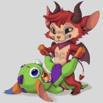  bulge dry_humping duo gnar_(lol) grinding hi_res kuuneho league_of_legends leg_grab male male/male mammal riot_games sex smile spread_legs spreading teemo_(lol) video_games yordle 